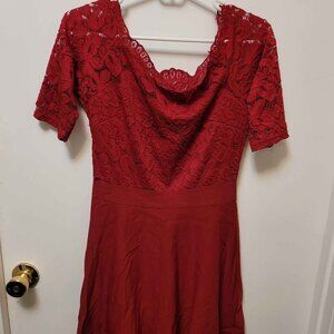 Lace Red Dress